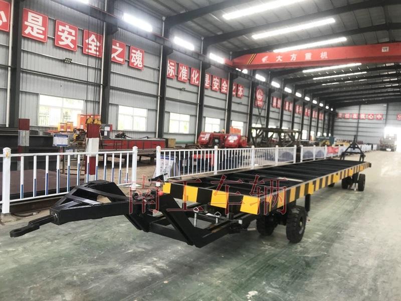 10吨骨架三亿(中国) 双牵引集装箱用全挂车