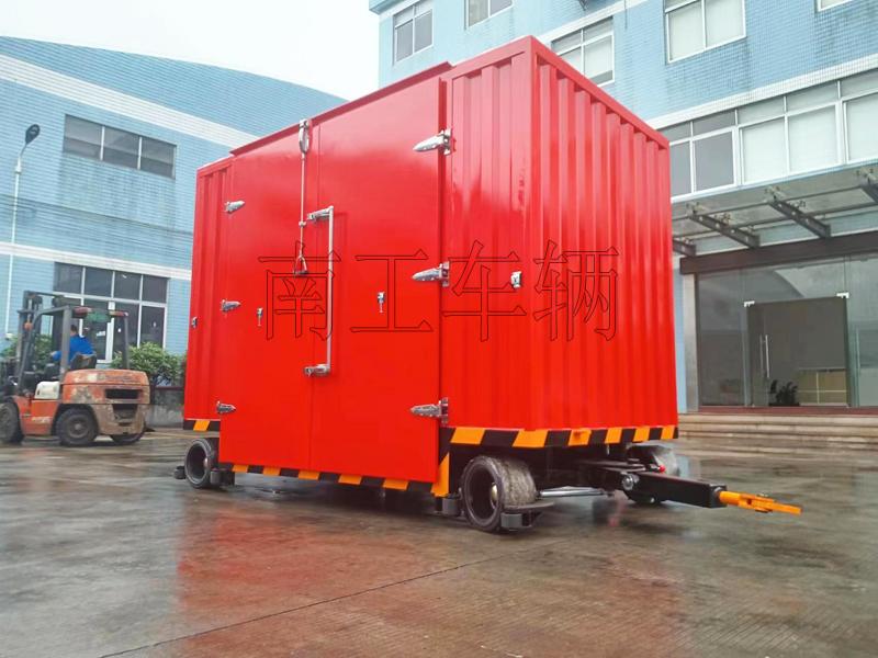 3吨双牵引箱式三亿(中国) 无动力叉车牵引工具拖车