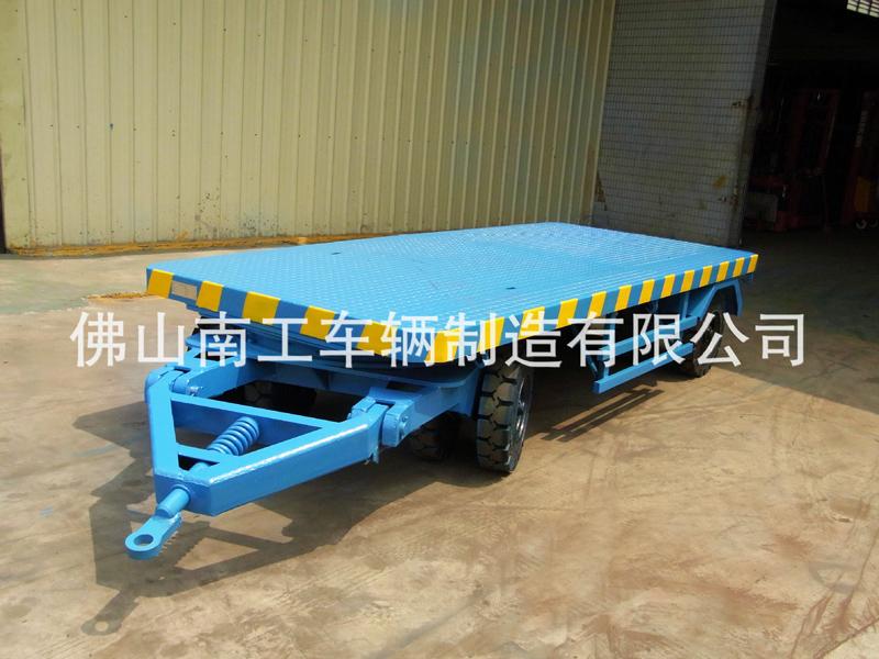 叉车牵引工业平板车 工厂车间周转用10吨三亿(中国)